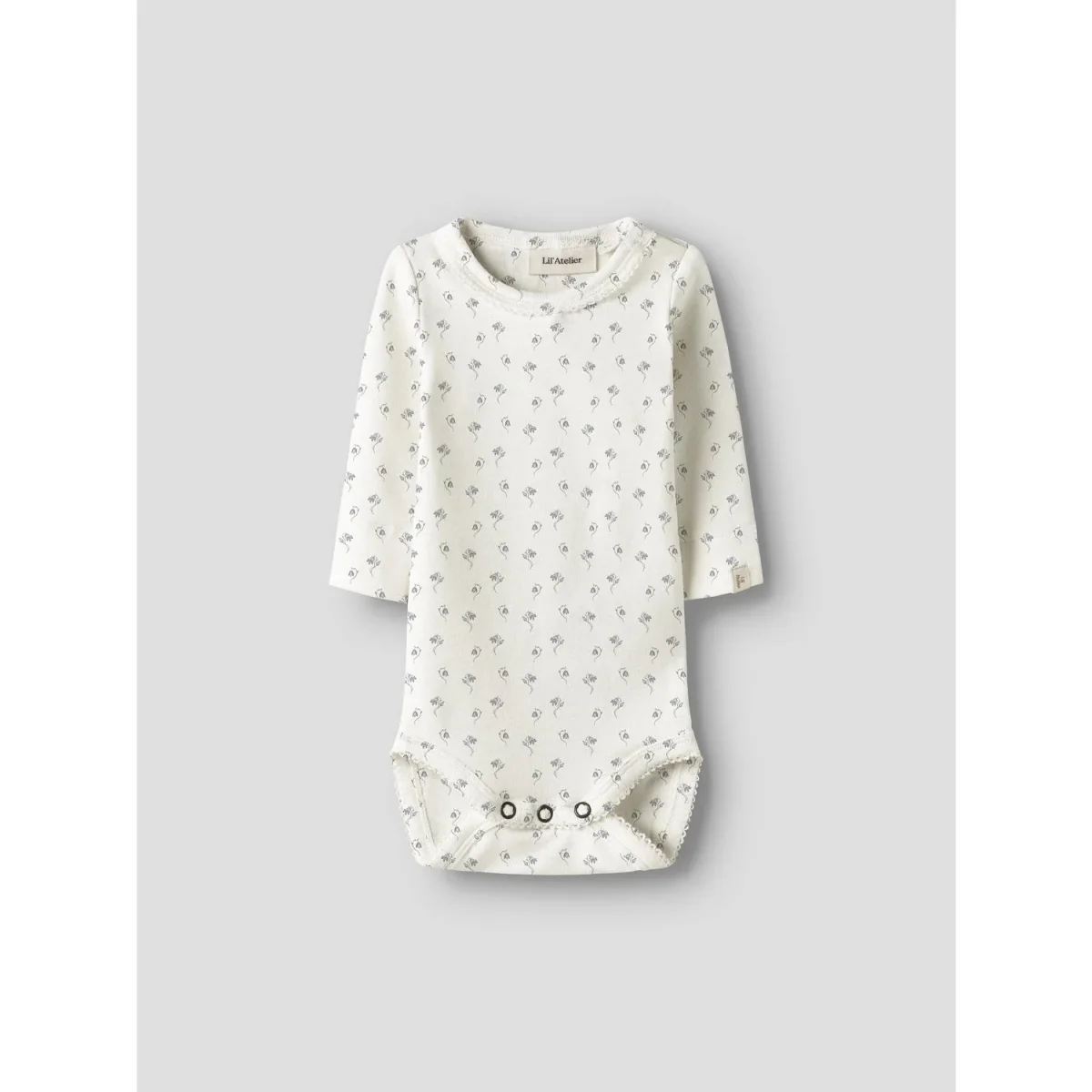 Lil'Atelier Coconut Milk Bell Flower Nbfgayo Sag Ls Slim Body Lil - Billede 4