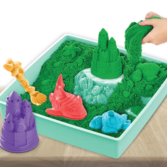 Kinetic Sand Sandbox Set - Green - Billede 4